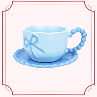 Bow Coffee Mug Porcelain