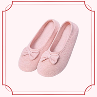 Women's Bow Cotton Slippers