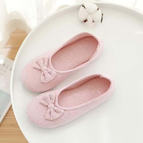 Women's Bow Cotton Slippers