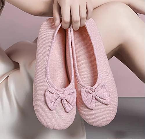 Women's Bow Cotton Slippers