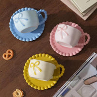 Bow Coffee Mug Porcelain