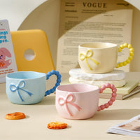 Bow Coffee Mug Porcelain