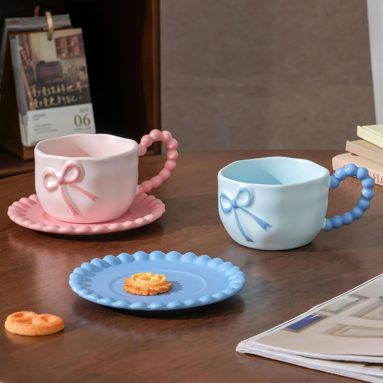 Bow Coffee Mug Porcelain